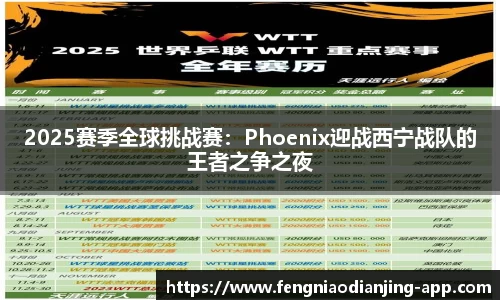 2025赛季全球挑战赛：Phoenix迎战西宁战队的王者之争之夜